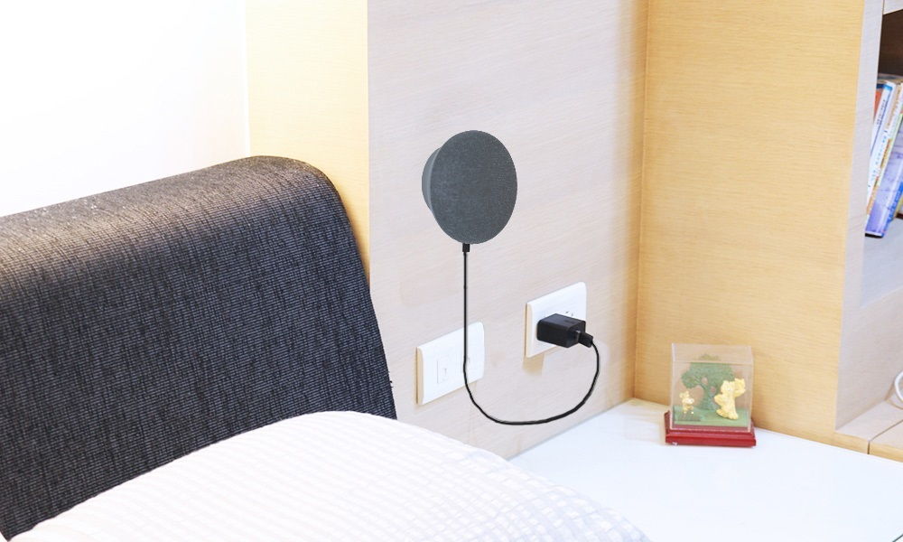Rivetdot wall mount kit for Google Home Mini for your bedroom