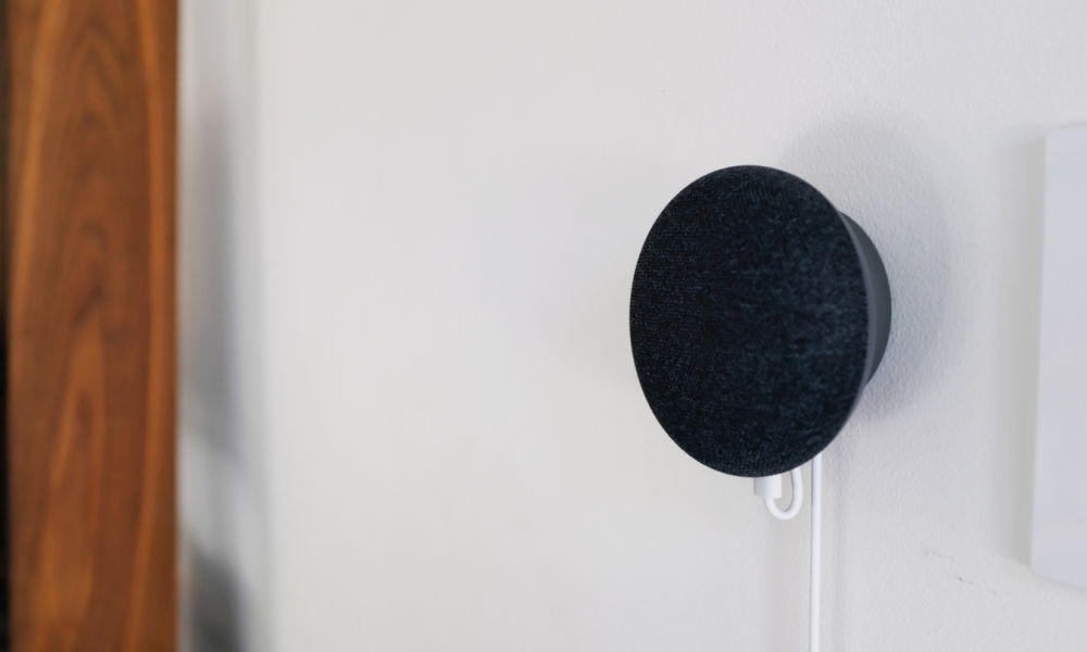Rivetdor wall mount makes Google Home mini easily mounted anywhere around the house